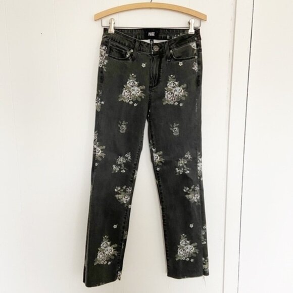 PAIGE Hoxton Straight floral-print high-rise‎ jeans - Picture 3 of 14